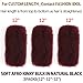 FASHION IDOL Afro Kinkys Bulk Human Hair for Dreadlock Extensions Loc Repair Braiding Twist Tight Afro Kinky Human Hair for Loc 3 Packs 150 Gram Wine Red 12 Inches 5.3 Oz