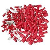 100pcs Male&Female Insulated Spade Quick Wire Crimp Connector Terminal.