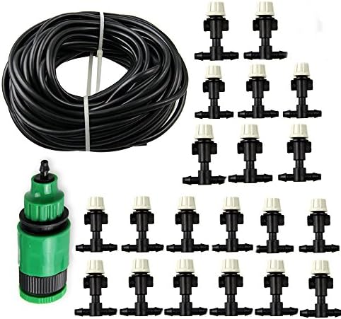 Wanko Blank Distribution Tubing Watering Drip Kit 20M 66FT Garden Outdoor Patio Home Drip Irrigation Misting Irrigation Cooling System