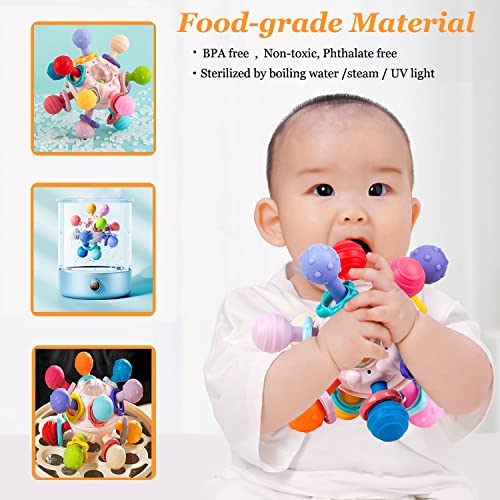 Kabeila Baby Teething Toys Sensory Teether Toys for Babies 06 Months