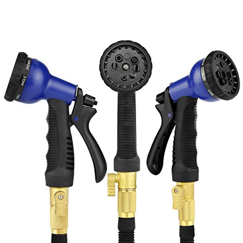 SHINE HAI Garden Hose 50' Expanding Water Hose with All Brass