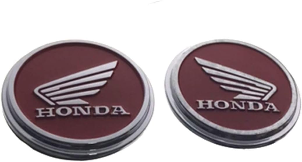 isbridge Replacement Fit for Motorcycle Circle 3D Wing ABS Fuel Gas Tank Badge Emblem Decal Sticker Honda Monkey Gorilla Z50 Z50J Monkeybike Red