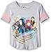 Disney Big Girls' Descendants T-Shirt, Heather Grey/Hot Pink, 10