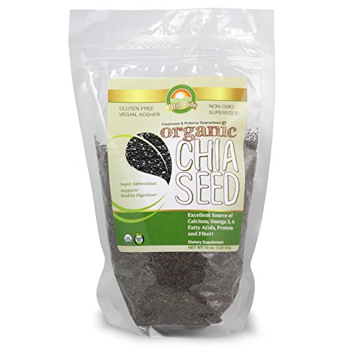 Organic Chia Seeds Raw Organic Black Chia Seeds For Amino Acids, Omega 3,6,9, And Dietary Fiber