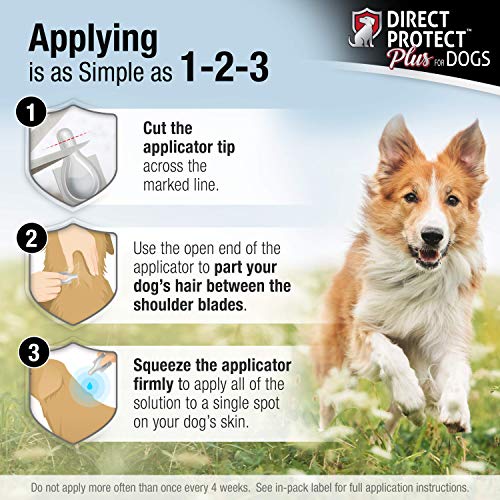 Direct Protect Plus Flea & Tick Topical Treatment for Dogs, Waterproof & Fast Acting, 3 Month Supply - Thumbnail 7