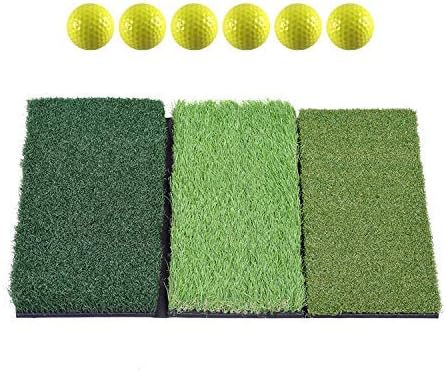 SkyLife 3-Turf Golf Hitting Grass Mat 16’’ x 25’’, Portable Training Fairway Rough TEE Turf, Driving Chipping Putting Golf Equipment, Home Backyard Garage Outdoor Practice (16’’ X 25’’) SkyLife 3-Turf Golf Hitting Grass Mat 16’’ x 25’’, Portable Training Fairway Rough TEE Turf, Driving Chipping Putting Golf Equipment, Home Backyard Garage Outdoor Practice (16’’ X 25’’)