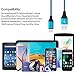 Android Charging Cable, CIQILY 5-Pack 6ft Durable Braided Nylon Cable A Male to Micro B Data Sync and Charging Cord for Android Samsung Galaxy, Sony, HTC, Nokia, Nexus and More