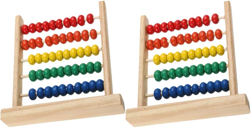 Amazon Co Jp Iplusmile 玉そろばん 子供 そろばん 木製 レインボーアバカス 珠算 子供 数字おもちゃ 知育玩具計算ツール キッズ用品3歳 4歳 5歳 6歳小学生 男の子 女の子 2pcs おもちゃ