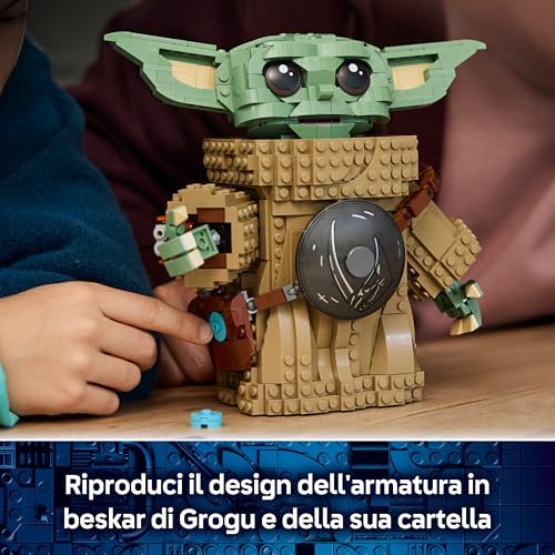 Star Wars 75446 Grogu (Apprendista Mandaloriano) Giocattolo - Kit di Modellismo con Armatura Beskar - Decorazione per Camera Da Letto - Regalo per Bambini, Bambine e Fan del Film da 10 Anni in su