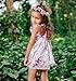 Flofallzique Girls Beach Floral Princess Dress with Rose Girl Kids Clothes（Purple） (3, Purple)