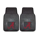FANMATS NCAA University of Alabama Crimson Tide Vinyl Heavy Duty Car Mat ( set of two )