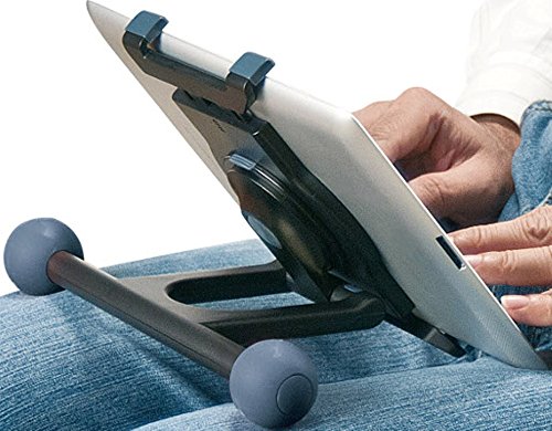 Aidata US-2005B Ergo LapStand Universal Tablet, Black, Kickstand allows for 360 degrees of rotation and up to 180 degress of tilt for the most comfortable and ergonomic viewing angles