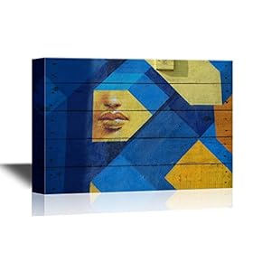 Canvas Wall Art - Abstract Graffiti - Gallery Wrap Modern Home Art | Ready to Hang - 12x18 inches