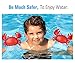 HeySplash Inflatable Arm Bands for Kids Floatation Sleeves Floats Tube Water Wings Swimming Arm Floats Cute, Crabby Blue