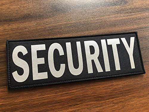 SUVIYA 11x4 Inch Large Untra Reflective Back Panel Security Patch with Hook and Loop (11x4 inch)