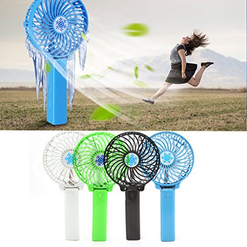 BYNNIX Foldable Handheld Mini Fan USB Power Rechargeable Battery Operated Hand Bar Fans