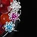 20pcs Rhinestone Rose Flower Hair Bobby Pin Crystal Bride Wedding Metal Hair Clip Decoration U Shape Jewelry Headpiece Accessories, Black