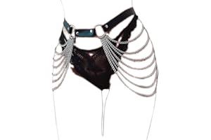 Joygulls Punk Sexy Gothic Jewelry Accessories Waist Chain Goth Belt Leather Layered Belly Body Chains