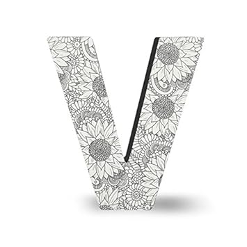 Dci Color Joy Alphabet Letter Block Letter V Wall Letters Adult