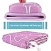 Cushybaby Bath Kneeler and Elbow Rest Pad Set - Thick, Non-Slip, Kneeling Mats Cushion and Protect Arms and Knees So You Can Bathe Your Baby in Comfort! Enjoy Tub Time as Much as Your Kids Do! (Lilac)