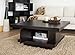 ioHOMES Celio Square Coffee Table, Red Cocoa