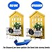 HENGSHENG wishacc Key Holder Wood Wall Mounted.Mail, Letter Holder, Key Rack Organizer for Entryway, Kitchen, Office (Deep Mustard Yellow)