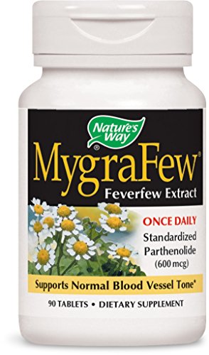 Nature's Way MygraFew (Feverfew), 90 Tablets (Pack of 3) Nature's Way MygraFew (Feverfew), 90 Tablets (Pack of 3)