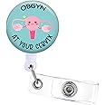 OBGYN at Your Cervix Badge Reels Holder Retractable with ID Clip for Nurse Name Tag Card OB NICU L&D Nursing Doctor Teacher Student Medical Work Office Alligator Clip ZJK657