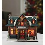 Holiday Time Porcelain Hunting Lodge Christmas Decoration