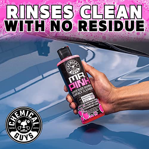 Chemical Guys Mr. Pink Foaming Car Wash Soap (Works with Foam Cannons, Foam Guns or Bucket Washes) Safe for Cars, Trucks, Motorcycles, RVs & More, 3.79 L, Candy Scent