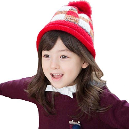 Triwonder キッズ ニット帽 裏起毛 ニットキャップ ビーニー 防寒帽子 ワッチキャップ 3種類 ジュニア