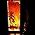 Pakdeevong shop Pattaya Beach Sunset Orange Handmade Asian Oriental Wood Light Night Lamp Shade Table Desk Art Gift Home Vintage Bedroom Bedside Garden Living Room