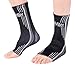 Doc Miller Premium Ankle Brace Compression Support Sleeve Socks for Swollen Foot Plantar Fasciitis Achilles Tendonitis, Use as Injury Support Recovery Eases Pain Swelling 1 PAIR (Gray, X-Large)