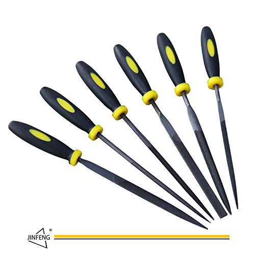 JinFeng Needle File Set(6 PIECE HIGH CARBON STEEL PRECISION)Hand Metal Tools