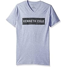 Kenneth Cole REACTION Men's Short Sleeve V-Neck Pixel Tee