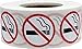 No Smoking Stickers 3/4 Inch 500 Adhesive Labels