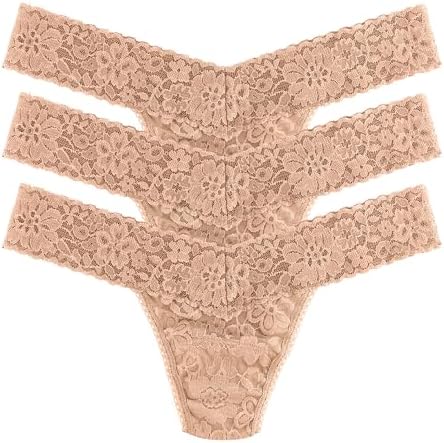 Amazon.com: hanky panky Women's Neutrals Low Rise Thongs 3 Pack