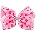 OAOLEER 4th of July American Flag Hair Bow Clips, Blue White Red Grosgrain Ribbon Alligator Bow, Kids Girls Women Hair Accessories For Party Supplies (4pcs 8inch)