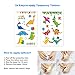 PartyBuzz Dinosaur Party Supplies, 92 Pack Dino Theme Birthday Decorations Set for Boys and Girls - Happy Birthday Banner, Cupcake Toppers, Inflatable T-Rex, Balloons, Temporary Tattoos for Kids