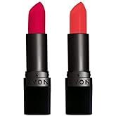 Avon True Color Perfectly Matte Lipstick combo (Ruby Kiss + Coral Fever)