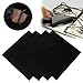 Stove Burner Covers,4 Pack 10.62 X 10.62 inches Custom Fit 0.2mm Thick Reusable Square Gas Range Liners Protectors