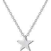 Snuhlzvm Delicate Gold and Silver Necklaces for Women, Dainty Star Clover Heart Minimalist Jewelry, Short Chain Charms Ideal for Gifts, Fashion Accessories to Enhance Your Style