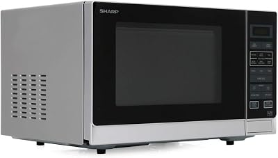 Sharp 25L Solo Microwave 900W Silver - Touch Control, Child Lock