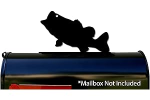 NEWNAN METAL WORKS Bass Fish Metal Mailbox Topper/Sign - Hardware Included