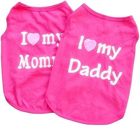 Vedem Dog Shirts Dog Clothes for Small Dogs, Cat Vest Tee Shirt Costumes Pack of 2