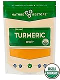 USDA Certified Organic Turmeric Powder with Natural Curcumin, Non-GMO and Gluten-Free (8 ounces)