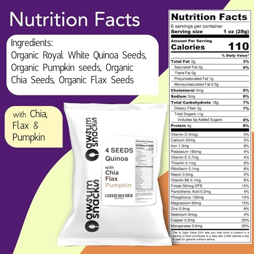 Awsum Snacks SUPERCEREAL with Flax, Chia and Pumpkin Seeds 6oz