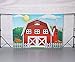 Funnytree 7x5ft Durable Fabric Cartoon Red Farm Animals Party Backdrop No Wrinkles Children Birthday Background for Photography Decorations Photobooth Banner Photo Studio Props