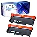 LxTek Compatible Toner Cartridge Replacement Set For Brother TN660 TN630 (2 Black Toners) For Use With Brother LaserJet HL-L2300D HL-L2340DW HL-L2380DW MFC-L2700DW MFC-L2740DW DCP-L2520DW DCP-L2540DW