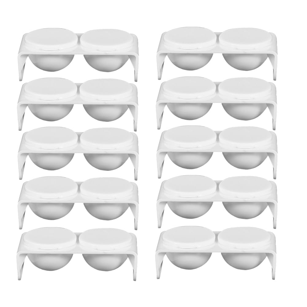 Healvian Crystal Cup Dual Lid Nail Accessories for Nail Art Professional Acrylic Liquid Mixing Bowl Cup for Salon and Home Use